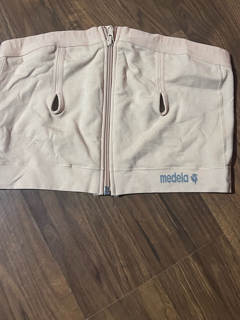 Medela Nude Nursing Support Bandeau with Front Zipper